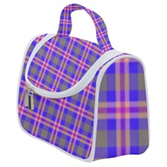 Tartan Purple Satchel Handbag by tartantotartanspink2