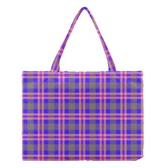 Tartan Purple Medium Tote Bag