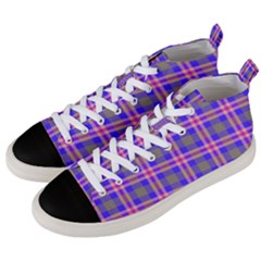 Tartan Purple Men s Mid-top Canvas Sneakers by tartantotartanspink2