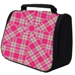 Pink Tartan-10 Full Print Travel Pouch (big) by tartantotartanspink2