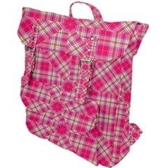 Pink Tartan-10 Buckle Up Backpack by tartantotartanspink2