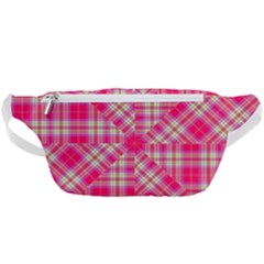 Pink Tartan-10 Waist Bag  by tartantotartanspink2