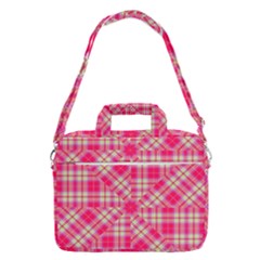 Pink Tartan-10 Macbook Pro Shoulder Laptop Bag 