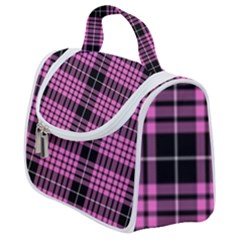 Pink Tartan 3 Satchel Handbag by tartantotartanspink2