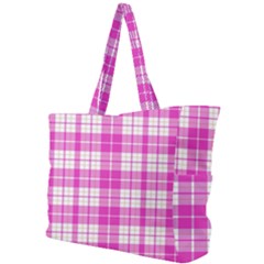 Pink Tartan Simple Shoulder Bag