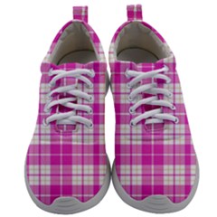 Pink Tartan Mens Athletic Shoes