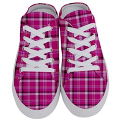 Pink Tartan-9 Half Slippers