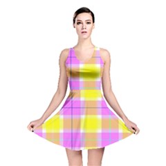 Pink Tartan-8 Reversible Skater Dress by tartantotartanspink2