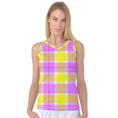 Pink Tartan-8 Women s Basketball Tank Top by tartantotartanspink2