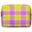 Pink Tartan-8 Make Up Pouch (Large) View1