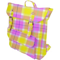 Pink Tartan-8 Buckle Up Backpack by tartantotartanspink2