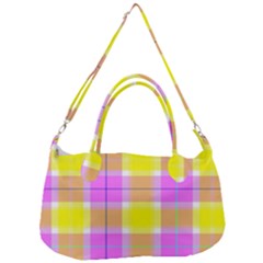 Pink Tartan-8 Removal Strap Handbag