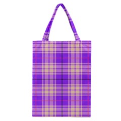 Pink Tartan 6 Classic Tote Bag by tartantotartanspink2