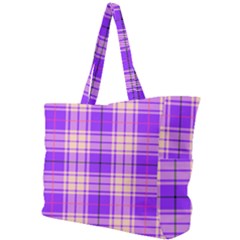 Pink Tartan 6 Simple Shoulder Bag by tartantotartanspink2