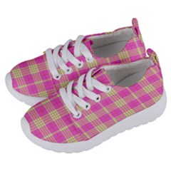 Pink Tartan 4 Kids  Lightweight Sports Shoes