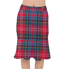 Caledonia Modern Tartan Short Mermaid Skirt