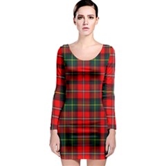 Boyd Modern Tartan 2 Long Sleeve Bodycon Dress by tartantotartansred