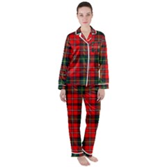 Boyd Modern Tartan 2 Satin Long Sleeve Pajamas Set by tartantotartansred