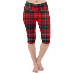 Boyd Modern Tartan 2 Lightweight Velour Cropped Yoga Leggings by tartantotartansred