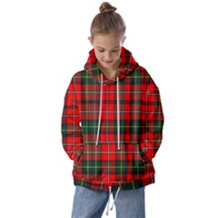 Boyd Modern Tartan 2 Kids  Oversized Hoodie by tartantotartansred