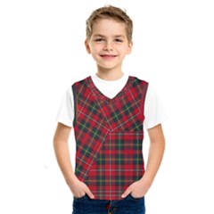 Boyd Modern Tartan Kids  Basketball Tank Top by tartantotartansred