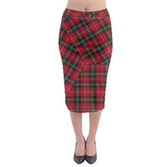 Boyd Modern Tartan Midi Pencil Skirt by tartantotartansred