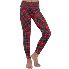 Boyd Modern Tartan Kids  Lightweight Velour Classic Yoga Leggings