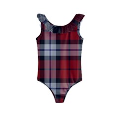 Brodie Dress Tartan Kids  Frill Swimsuit by tartantotartansred