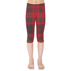 Cameron Clan Modern Tartan Kids  Capri Leggings  by tartantotartansred