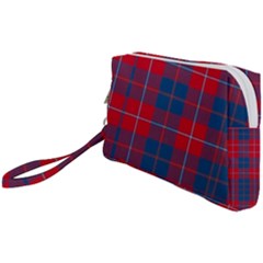 Galloway Red Modern Tartan Wristlet Pouch Bag (small) by tartantotartansred2