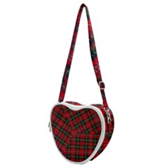 Boyd Modern Tartan Heart Shoulder Bag by tartantotartansred2