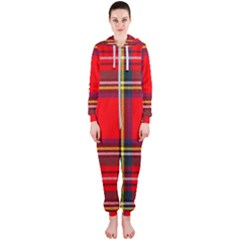 Stewart Royal Modern Heavy Weight Tartan Hooded Jumpsuit (ladies) by tartantotartansreddesign