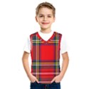 Stewart Royal Modern Heavy Weight Tartan Kids  Basketball Tank Top View1