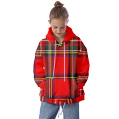 Stewart Royal Modern Heavy Weight Tartan Kids  Oversized Hoodie by tartantotartansreddesign