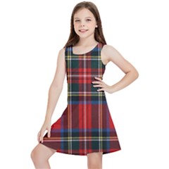 Stewart Royal Modern Tartan Kids  Lightweight Sleeveless Dress by tartantotartansreddesign