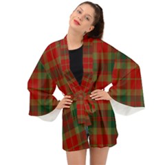 78th  Fraser Highlanders Tartan Long Sleeve Kimono