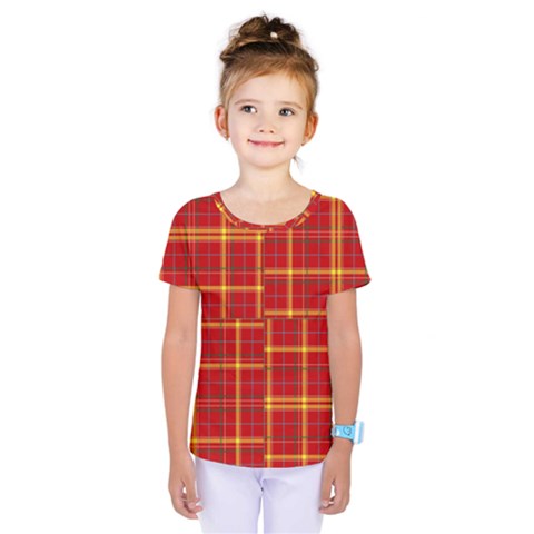 Tartan And Plaid 10 Kids  One Piece Tee by tartantotartansreddesign