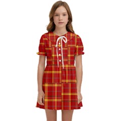 Tartan And Plaid 10 Kids  Sweet Collar Dress by tartantotartansreddesign