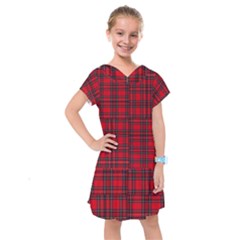 Royal Stewart Tartan Kids  Drop Waist Dress by tartantotartansreddesign