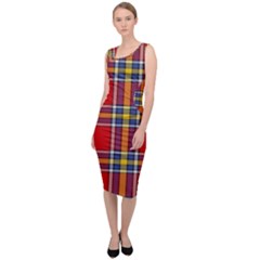 Tartan Pattern 40 Sleeveless Pencil Dress by tartantotartansreddesign