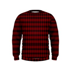 Tartan Red Kids  Sweatshirt by tartantotartansallreddesigns
