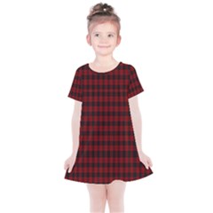 Tartan Red Kids  Simple Cotton Dress