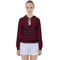 Tartan Red Women s Tie Up Sweat