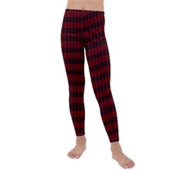 Tartan Red Kids  Lightweight Velour Leggings