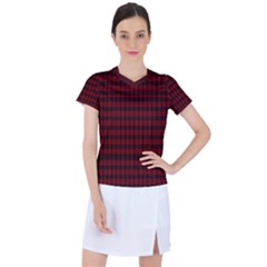 Tartan Red Women s Sports Top