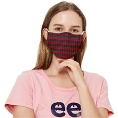 Tartan Red Fitted Cloth Face Mask (Adult)