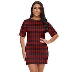 Tartan Red Just Threw It On Dress