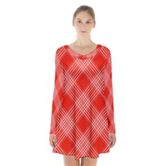 194 B Long Sleeve Velvet V-neck Dress