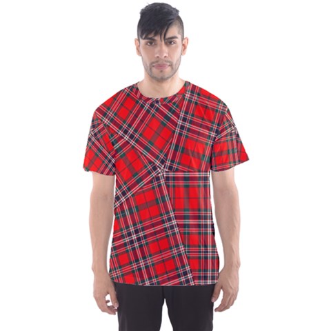 Macfarlane Modern Heavy Tartan Men s Sport Mesh Tee by tartantotartansallreddesigns