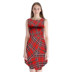Macfarlane Modern Heavy Tartan Sleeveless Chiffon Dress   by tartantotartansallreddesigns